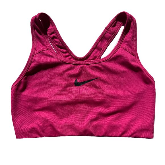 Nike Racerback Pink Sports Bra Size M | Medium Support | Workout Activewear - Picture 1 of 4